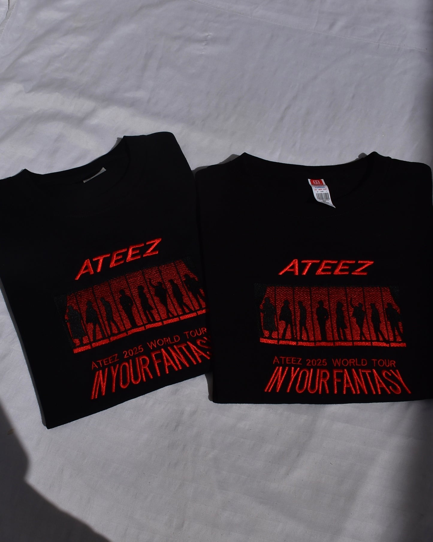 ATEEZ IN YOUR FANTASY TOUR PLAYERA NEGRA BORDADA