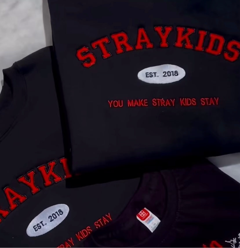 STRAY KIDS SUDADERA BORDADA, UNISEX