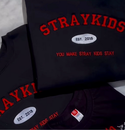 STRAY KIDS SUDADERA BORDADA, UNISEX