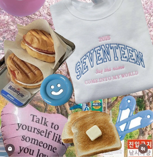 SEVENTEEN 2015 SUDADERA BLANCA BORDADA unisex