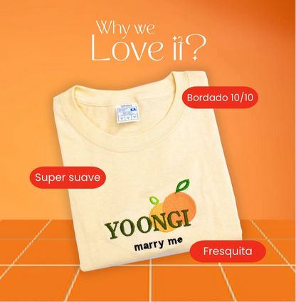 YOONGI MARRY ME BTS PLAYERA BORDADA (Suga)