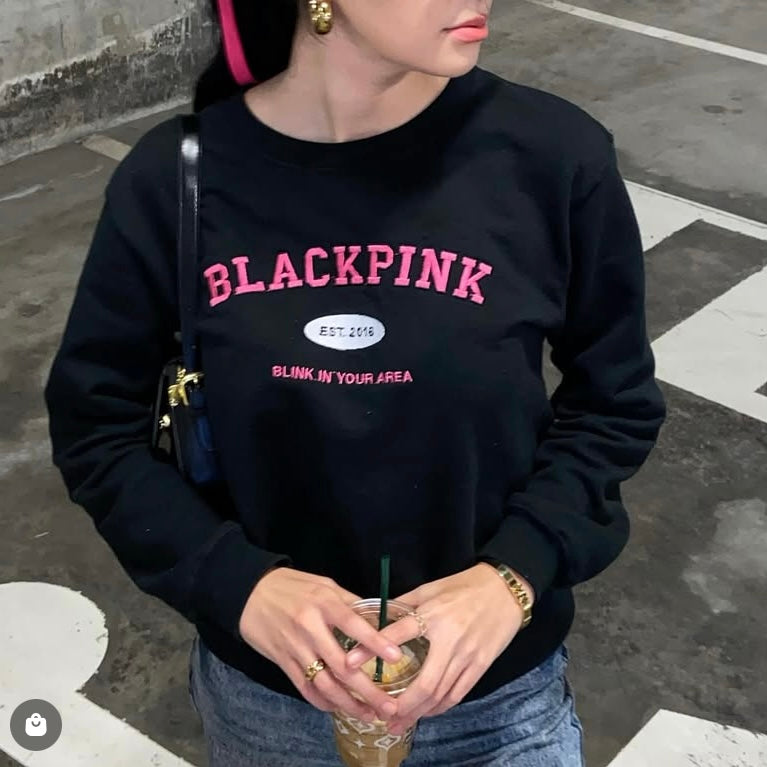 BLACKPINK SUDADERA BORDADA UNISEX