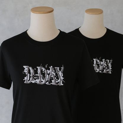D-DAY AGUST D PLAYERA NEGRA BORDADA bts