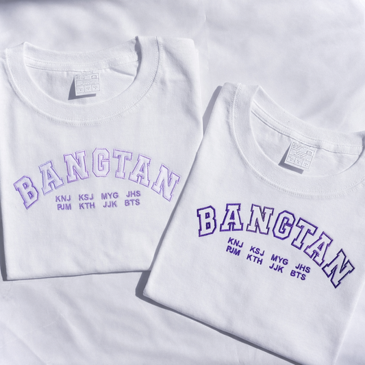 BTS BANGTAN PLAYERA BORDADA UNIV