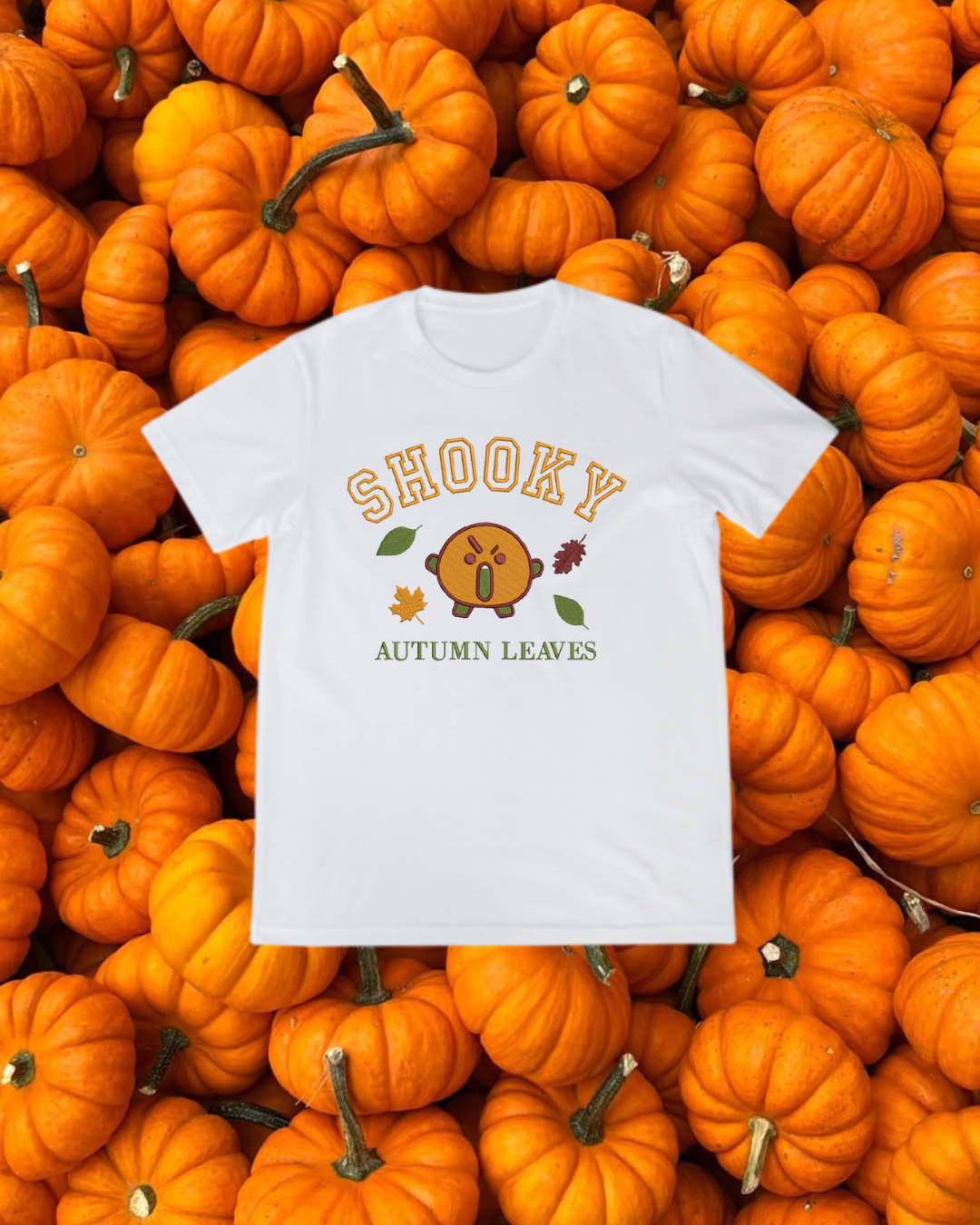 🍁 BT21 AUTUMN LEAVES – Playeras bordadas edición Otoño