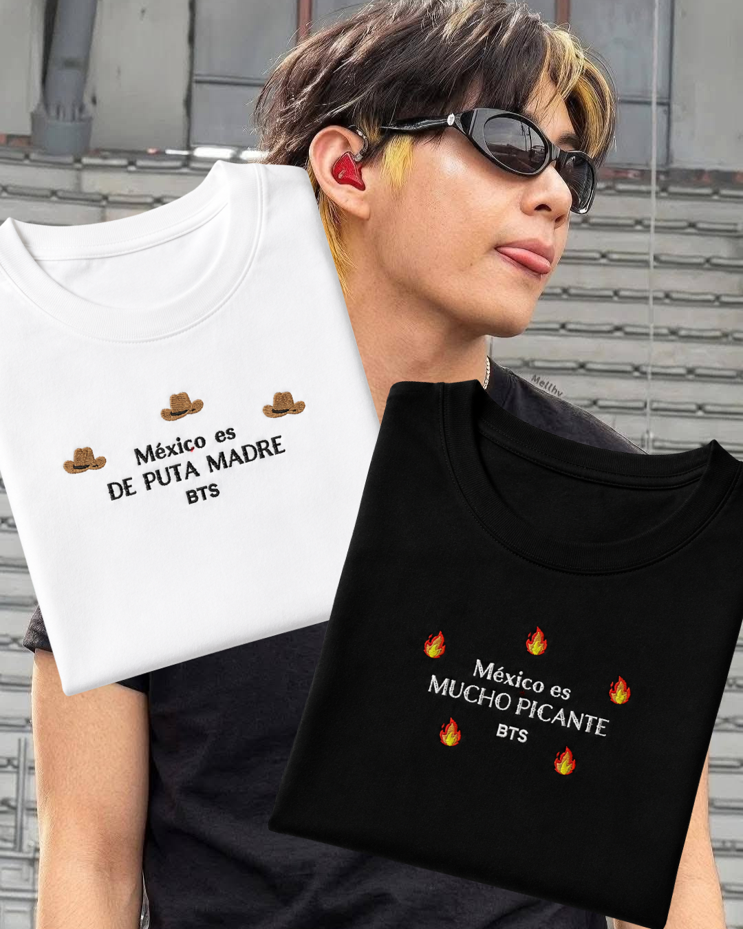 BTS V World Tour 2026 – México es Mucho Picante" & "México es de P*ta Madre (México City Edition)