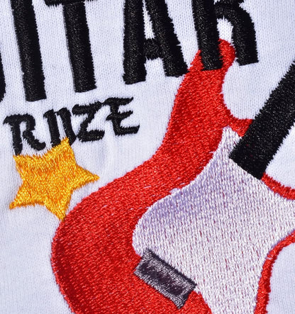 RIIZE GET A GUITAR PLAYERA BLANCA BORDADA