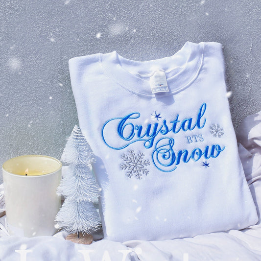 CRYSTAL SNOW BTS SUDADERA BORDADA