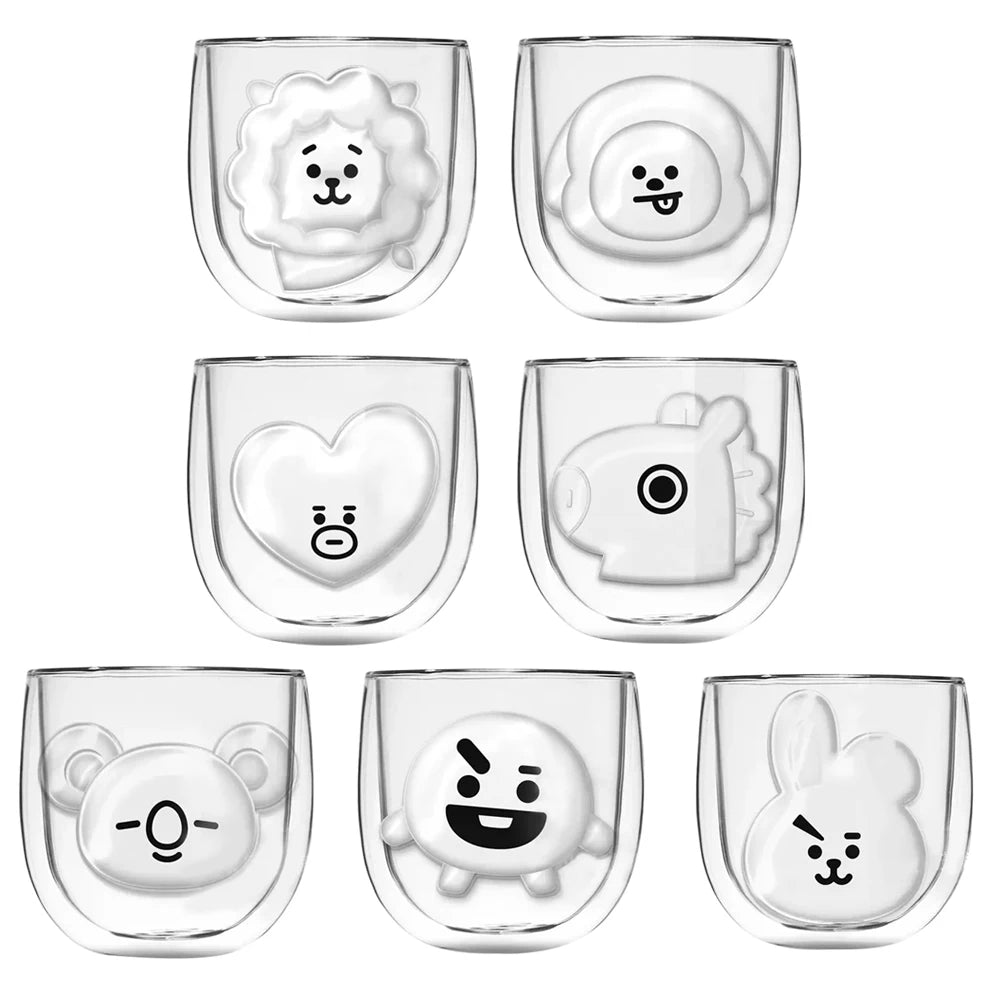 BT21 1pc Vasos transparentes 300ML