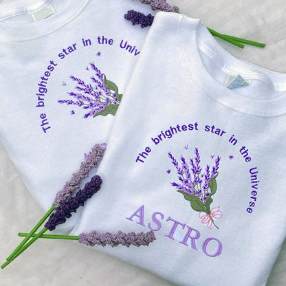 ASTRO LILAC SUDADERA BORDADA UNISEX