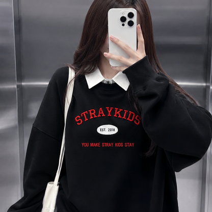 STRAY KIDS SUDADERA BORDADA, UNISEX