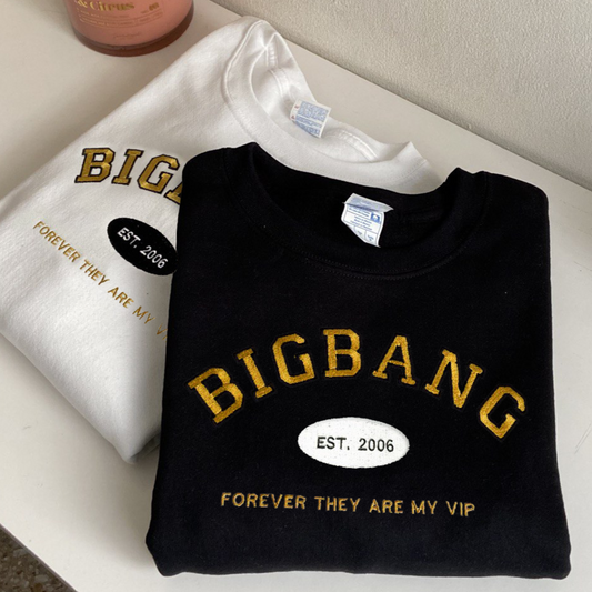 BIGBANG SUDADERA BORDADA UNISEX