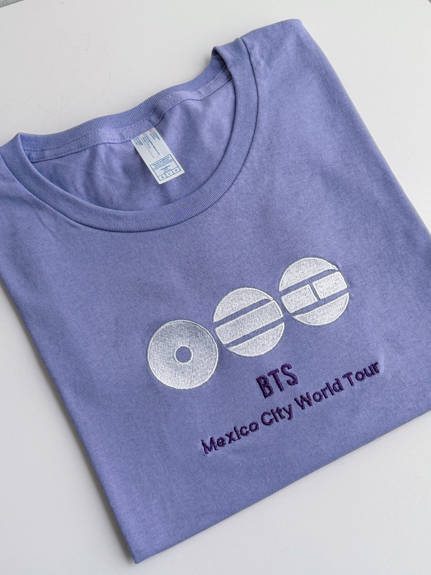 BTS World Tour 2026 – Playera Lila (México City Edition)