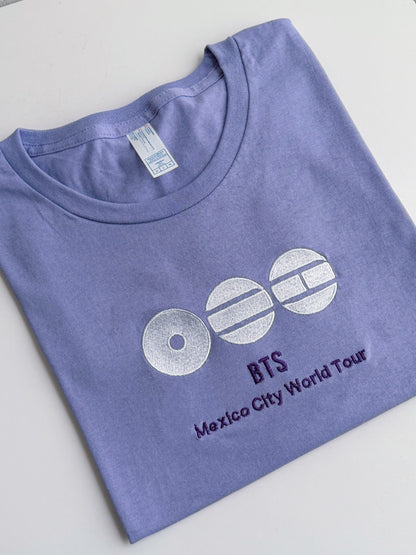 BTS World Tour 2026 – Playera Lila (México City Edition)