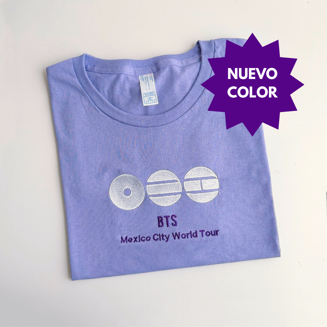 BTS World Tour 2026 – Playera Lila (México City Edition)