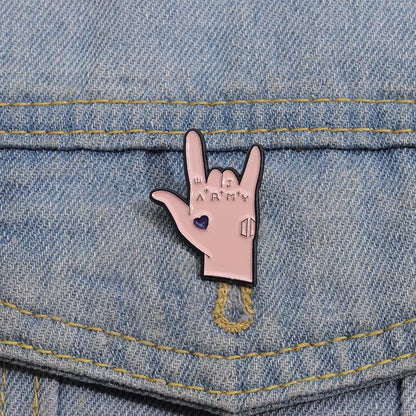 BTS JUNGKOOK tattoo PIN Metal