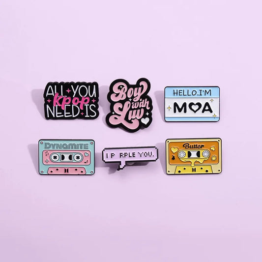 K-pop BTS TXT VARIADOS PIN Metal