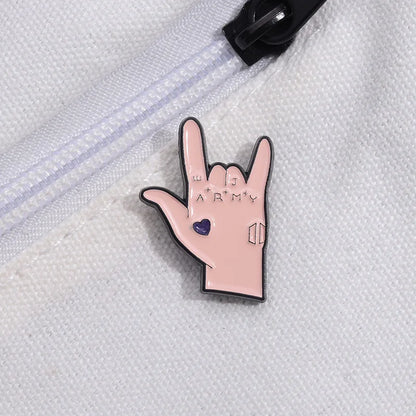 BTS JUNGKOOK tattoo PIN Metal