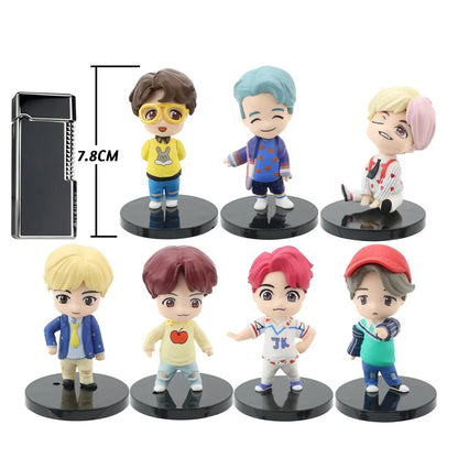 7pcs/set Bangtan BTS FIGURAS