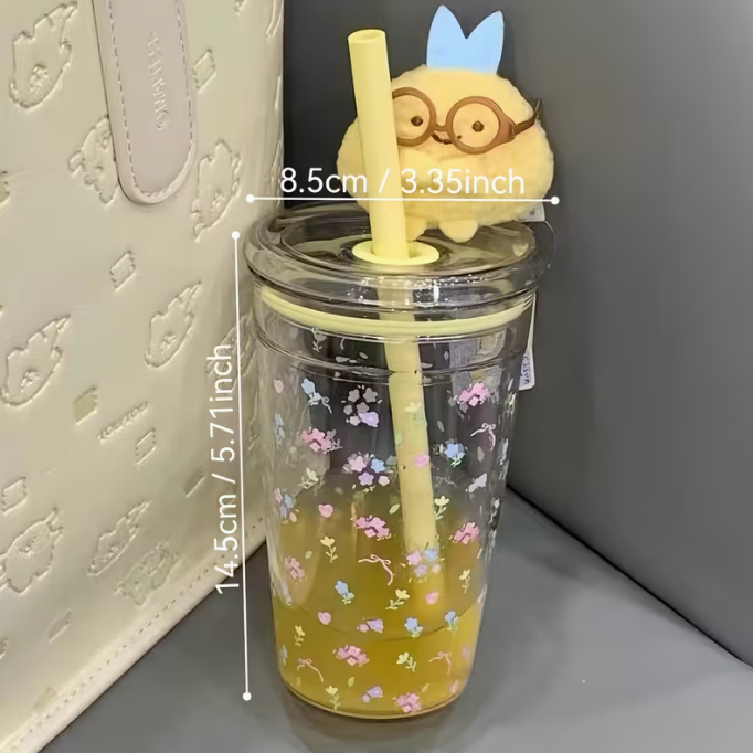 VASO FLORAL DE ACRILICO TRANSPARENTE 16oz
