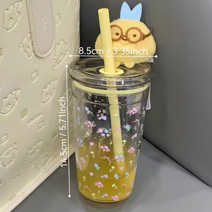 VASO FLORAL DE ACRILICO TRANSPARENTE 16oz