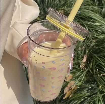 VASO FLORAL DE ACRILICO TRANSPARENTE 16oz