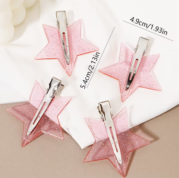 4 PASADORES PARA CABELLO ESTRELLAS