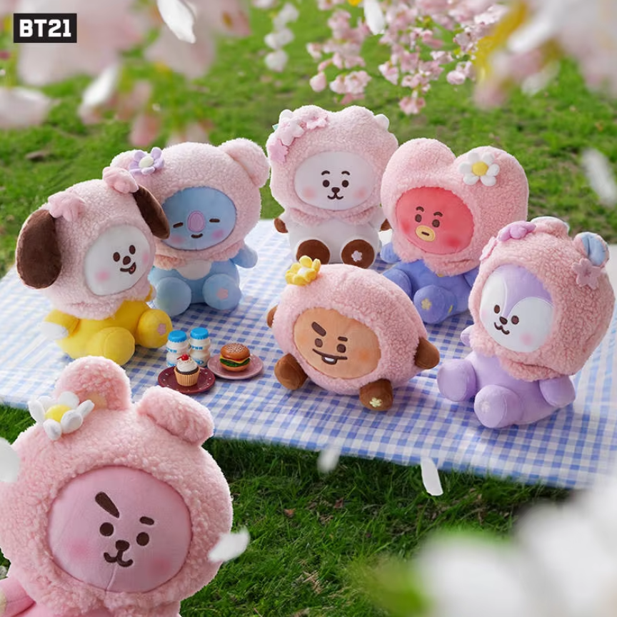 BT21 Sakura Series BTS llavero peluche 10 cm