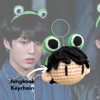 JUNGKOOK RANITA BTS CROCHET LLAVERO 10x10CM