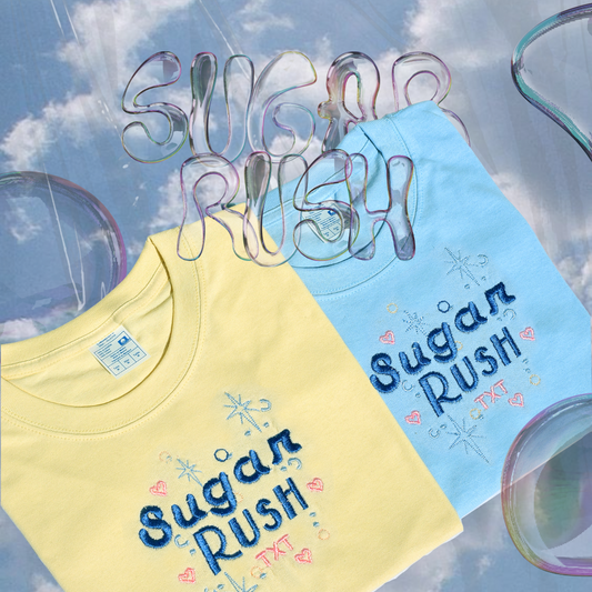 SUGAR RUSH TXT PLAYERA BORDADA