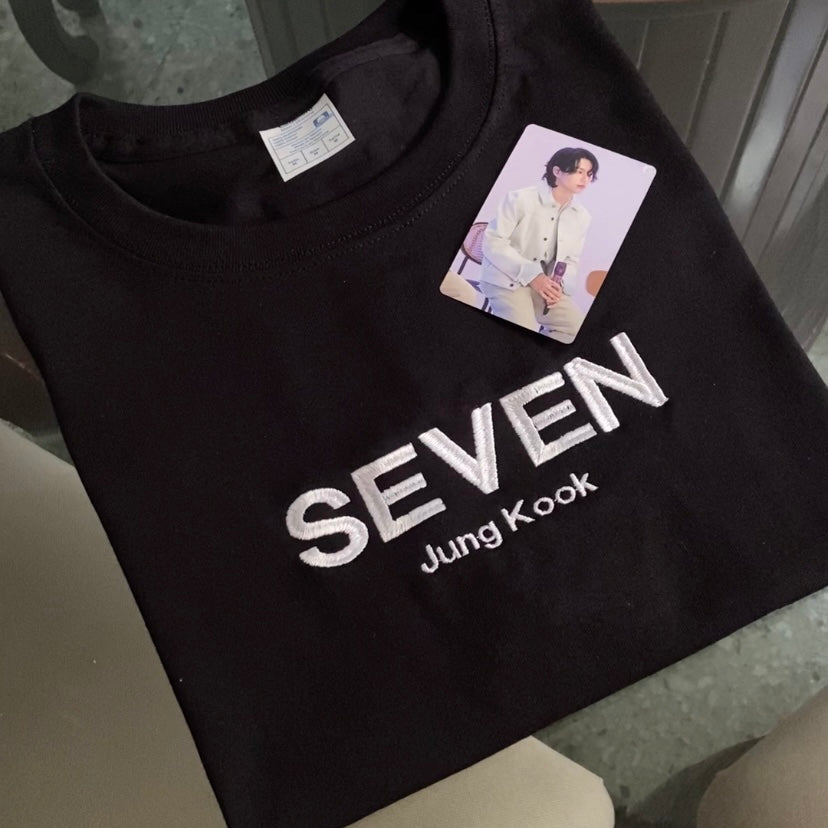 SEVEN JUNGKOOK BTS PLAYERA BORDADA