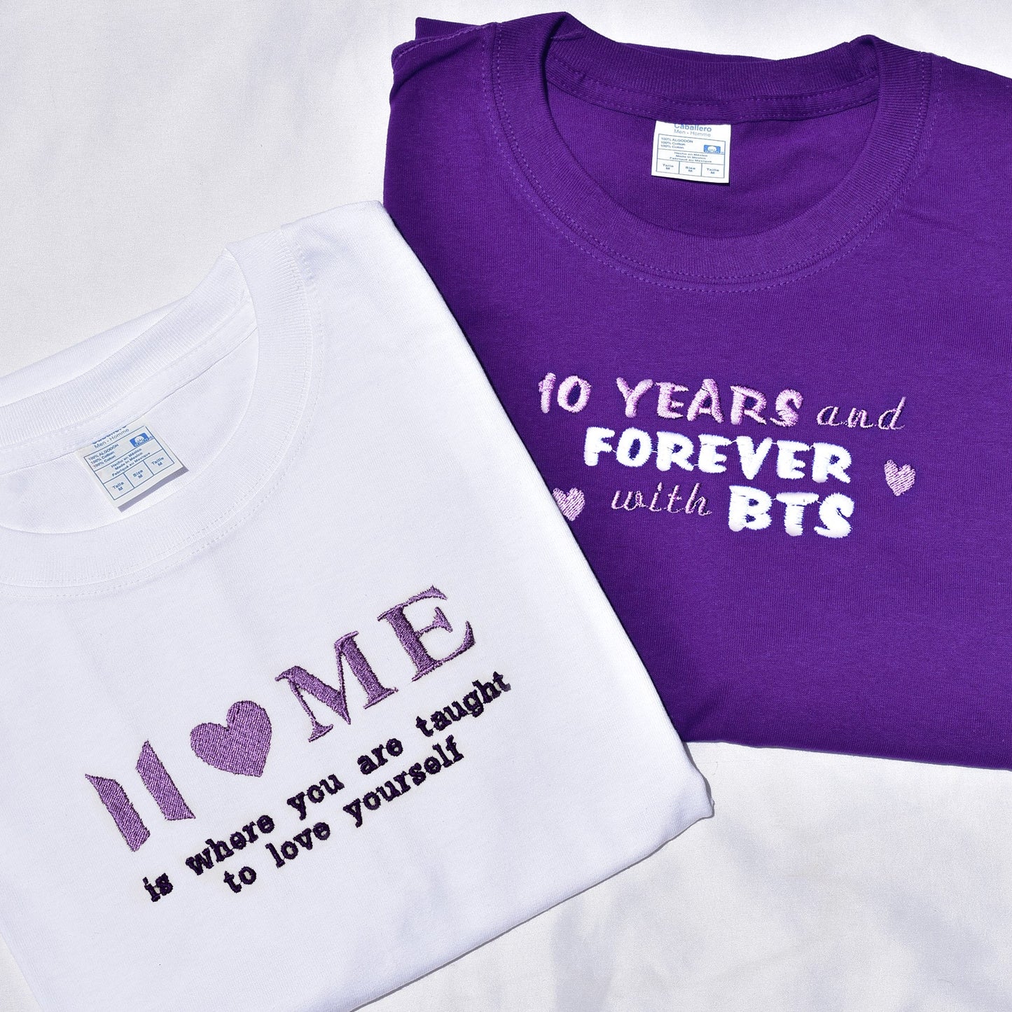 BTS 10th ANNIVERSARY playera bordada