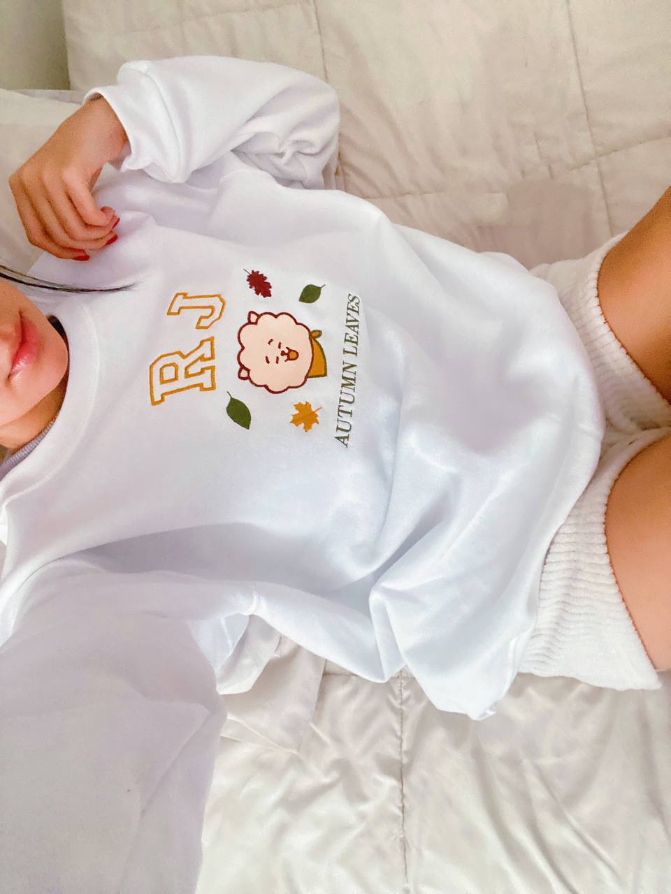 🍁 BT21 AUTUMN LEAVES – Sudaderas bordadas edición Otoño