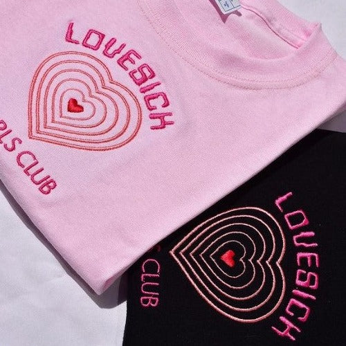 LOVESICK GIRL BLACKPINK PLAYERA BORDADA