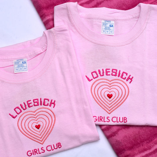 LOVESICK GIRL BLACKPINK PLAYERA BORDADA