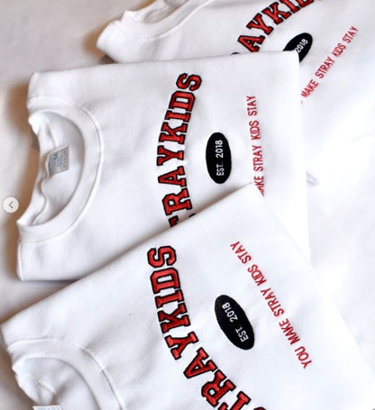 STRAY KIDS SUDADERA BORDADA, UNISEX