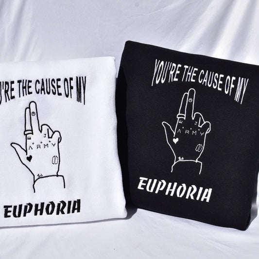 EUPHORIA JUNGKOOK SUDADERA BORDADA